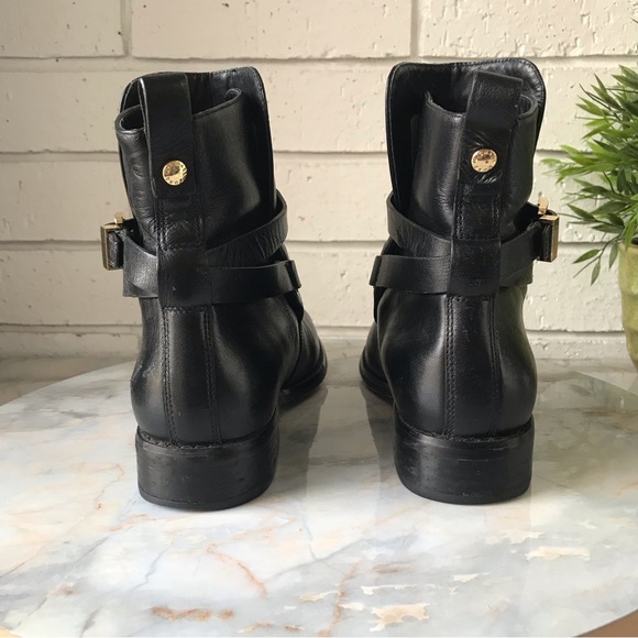 Michael Michael Kors Arley Black Leather Ankle Boots - Picture 6 of 13